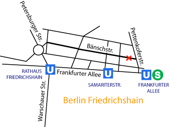 Bänschstraße Anfahrt